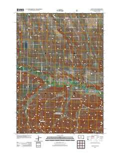 Caputa NE South Dakota Historical topographic map, 1:24000 scale, 7.5 X 7.5 Minute, Year 2012