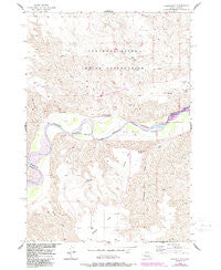 Carlin Flat South Dakota Historical topographic map, 1:24000 scale, 7.5 X 7.5 Minute, Year 1956