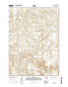Carlock South Dakota Current topographic map, 1:24000 scale, 7.5 X 7.5 Minute, Year 2015