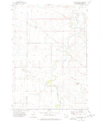 Caroline Butte South Dakota Historical topographic map, 1:24000 scale, 7.5 X 7.5 Minute, Year 1974