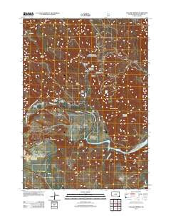 Cascade Springs South Dakota Historical topographic map, 1:24000 scale, 7.5 X 7.5 Minute, Year 2012
