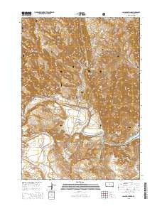 Cascade Springs South Dakota Current topographic map, 1:24000 scale, 7.5 X 7.5 Minute, Year 2015