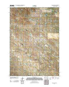 Castle Rock South Dakota Historical topographic map, 1:24000 scale, 7.5 X 7.5 Minute, Year 2012