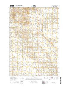 Castle Rock South Dakota Current topographic map, 1:24000 scale, 7.5 X 7.5 Minute, Year 2015