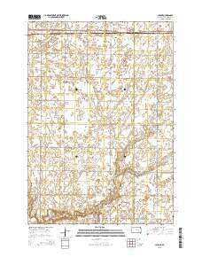 Cavour South Dakota Current topographic map, 1:24000 scale, 7.5 X 7.5 Minute, Year 2015