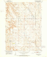 Cedar Butte NE South Dakota Historical topographic map, 1:24000 scale, 7.5 X 7.5 Minute, Year 1951