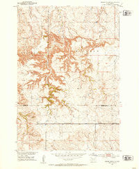 Cedar Canyon South Dakota Historical topographic map, 1:24000 scale, 7.5 X 7.5 Minute, Year 1951