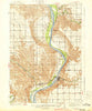 Chamberlain South Dakota Historical topographic map, 1:62500 scale, 15 X 15 Minute, Year 1939