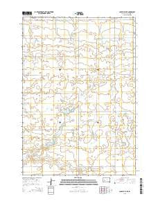 Chapelle Lake South Dakota Current topographic map, 1:24000 scale, 7.5 X 7.5 Minute, Year 2015