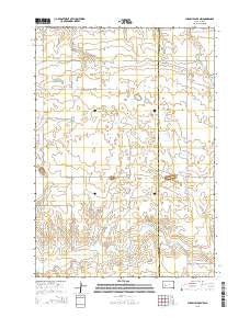 Chapelle Lake NW South Dakota Current topographic map, 1:24000 scale, 7.5 X 7.5 Minute, Year 2015
