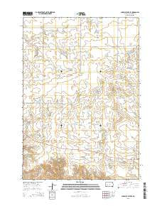 Chapelle Lake SE South Dakota Current topographic map, 1:24000 scale, 7.5 X 7.5 Minute, Year 2015