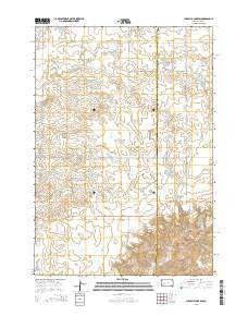 Chapelle Lake SW South Dakota Current topographic map, 1:24000 scale, 7.5 X 7.5 Minute, Year 2015