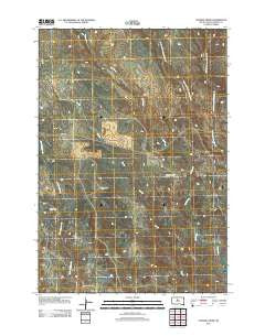 Charlie Creek South Dakota Historical topographic map, 1:24000 scale, 7.5 X 7.5 Minute, Year 2012