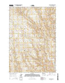Charlie Creek South Dakota Current topographic map, 1:24000 scale, 7.5 X 7.5 Minute, Year 2015