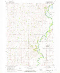 Chatsworth Iowa Historical topographic map, 1:24000 scale, 7.5 X 7.5 Minute, Year 1969