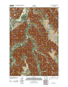 Cherry Creek South Dakota Historical topographic map, 1:24000 scale, 7.5 X 7.5 Minute, Year 2012
