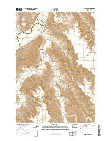 Cherry Creek South Dakota Current topographic map, 1:24000 scale, 7.5 X 7.5 Minute, Year 2015