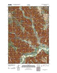 Cherry Creek NW South Dakota Historical topographic map, 1:24000 scale, 7.5 X 7.5 Minute, Year 2012