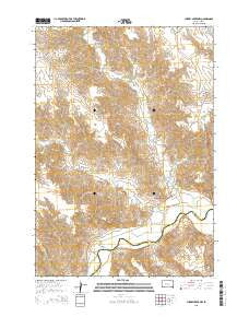 Cherry Creek NW South Dakota Current topographic map, 1:24000 scale, 7.5 X 7.5 Minute, Year 2015