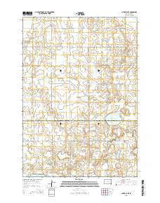 Cherry Lake South Dakota Current topographic map, 1:24000 scale, 7.5 X 7.5 Minute, Year 2015