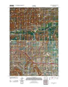 Chicken Creek South Dakota Historical topographic map, 1:24000 scale, 7.5 X 7.5 Minute, Year 2012