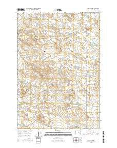 Chimney Butte South Dakota Current topographic map, 1:24000 scale, 7.5 X 7.5 Minute, Year 2015