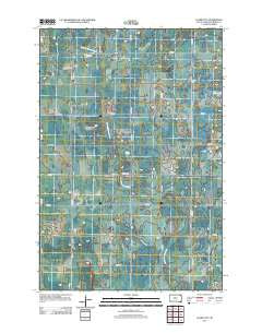 Claire City South Dakota Historical topographic map, 1:24000 scale, 7.5 X 7.5 Minute, Year 2012