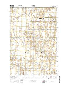 Claire City South Dakota Current topographic map, 1:24000 scale, 7.5 X 7.5 Minute, Year 2015