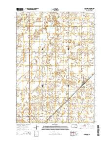 Claremont South Dakota Current topographic map, 1:24000 scale, 7.5 X 7.5 Minute, Year 2015