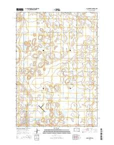 Clark North South Dakota Current topographic map, 1:24000 scale, 7.5 X 7.5 Minute, Year 2015