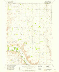 Clayton South Dakota Historical topographic map, 1:24000 scale, 7.5 X 7.5 Minute, Year 1957
