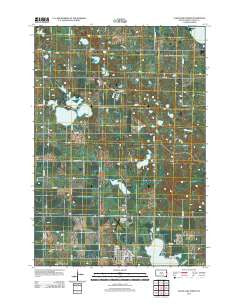 Clear Lake North South Dakota Historical topographic map, 1:24000 scale, 7.5 X 7.5 Minute, Year 2012