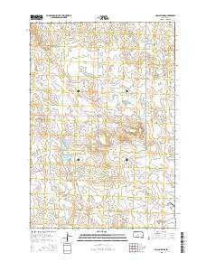 Coal Springs South Dakota Current topographic map, 1:24000 scale, 7.5 X 7.5 Minute, Year 2015