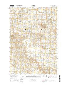 Coal Springs SW South Dakota Current topographic map, 1:24000 scale, 7.5 X 7.5 Minute, Year 2015