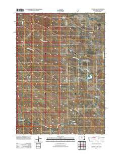 Coffee Flats South Dakota Historical topographic map, 1:24000 scale, 7.5 X 7.5 Minute, Year 2012