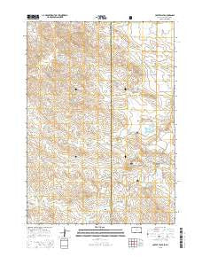 Coffee Flats South Dakota Current topographic map, 1:24000 scale, 7.5 X 7.5 Minute, Year 2015