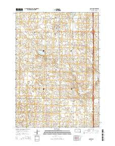 Colman South Dakota Current topographic map, 1:24000 scale, 7.5 X 7.5 Minute, Year 2015