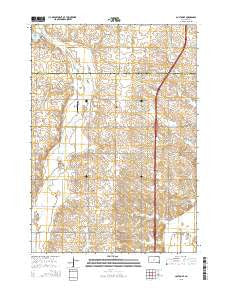 Colton SE South Dakota Current topographic map, 1:24000 scale, 7.5 X 7.5 Minute, Year 2015