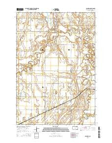 Columbia South Dakota Current topographic map, 1:24000 scale, 7.5 X 7.5 Minute, Year 2015