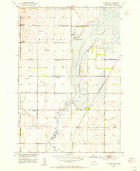 Columbia NE South Dakota Historical topographic map, 1:24000 scale, 7.5 X 7.5 Minute, Year 1952