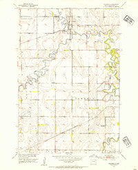 Columbia South Dakota Historical topographic map, 1:24000 scale, 7.5 X 7.5 Minute, Year 1952