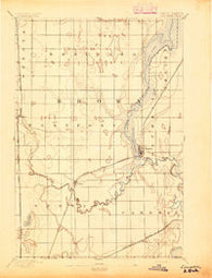 Columbia South Dakota Historical topographic map, 1:62500 scale, 15 X 15 Minute, Year 1894