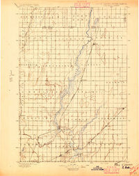 Columbia South Dakota Historical topographic map, 1:125000 scale, 30 X 30 Minute, Year 1896