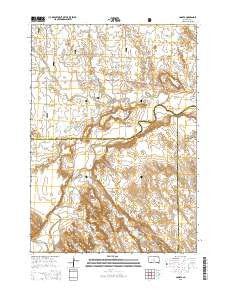 Conata South Dakota Current topographic map, 1:24000 scale, 7.5 X 7.5 Minute, Year 2015