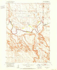 Conata NE South Dakota Historical topographic map, 1:24000 scale, 7.5 X 7.5 Minute, Year 1952