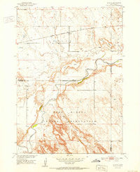 Conata South Dakota Historical topographic map, 1:24000 scale, 7.5 X 7.5 Minute, Year 1952