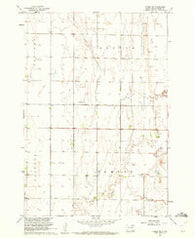 Conde SW South Dakota Historical topographic map, 1:24000 scale, 7.5 X 7.5 Minute, Year 1960