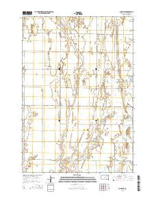 Conde SW South Dakota Current topographic map, 1:24000 scale, 7.5 X 7.5 Minute, Year 2015