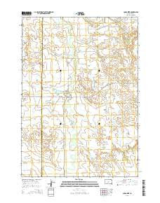 Corn Creek South Dakota Current topographic map, 1:24000 scale, 7.5 X 7.5 Minute, Year 2015