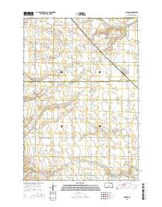 Corona South Dakota Current topographic map, 1:24000 scale, 7.5 X 7.5 Minute, Year 2015